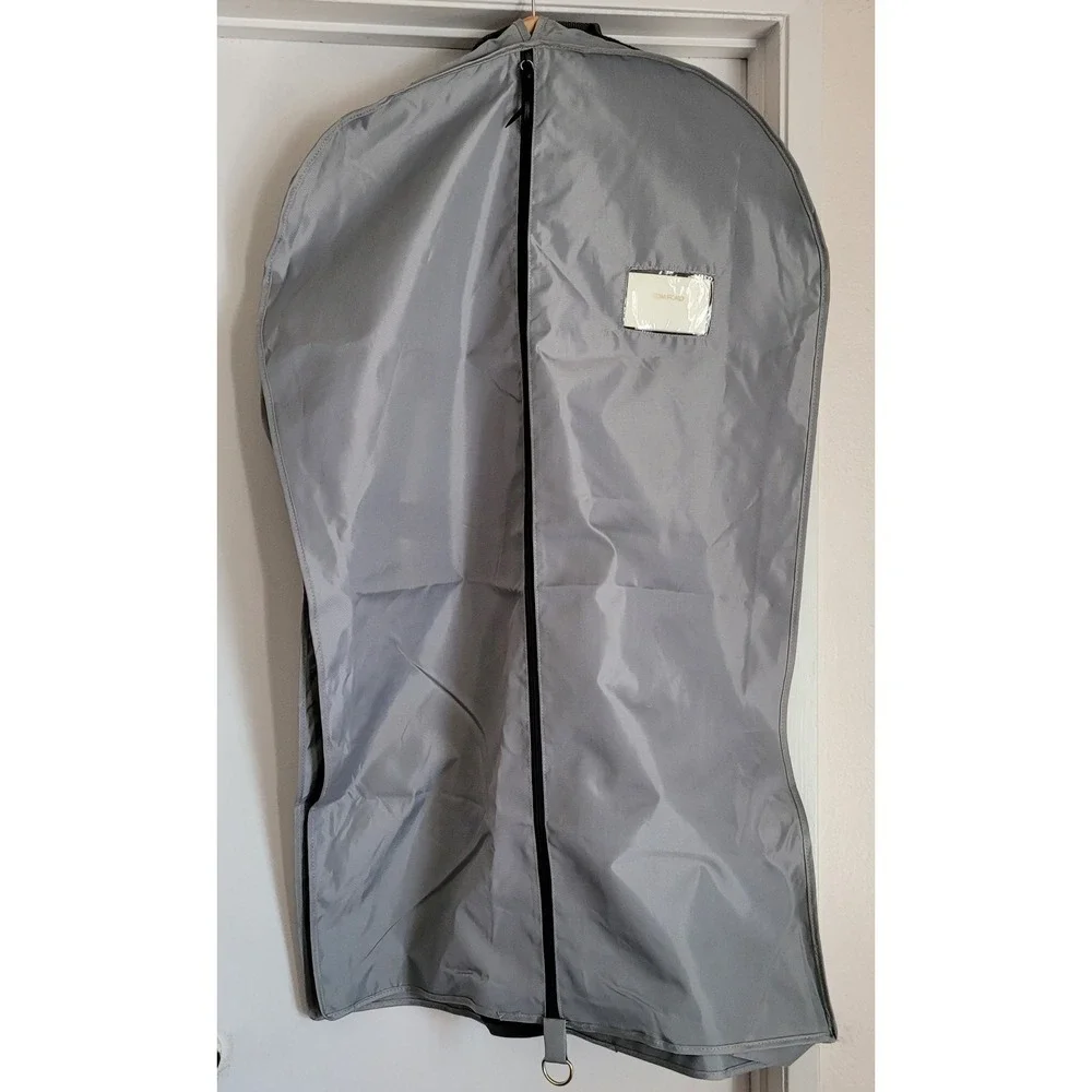 Tom Ford Garment Bag Gray Nylon Travel Suit Carrier Travel Bag 35 x 19 x3 inches